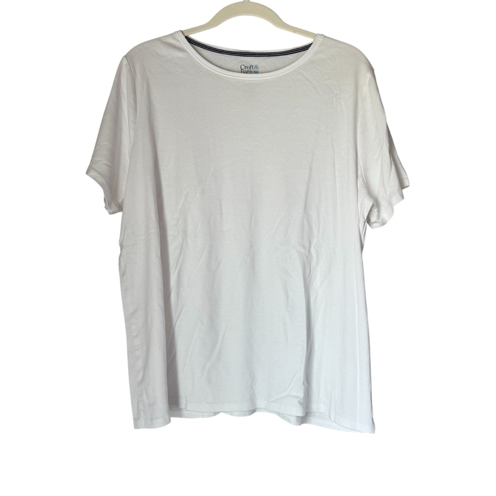 Croft & Barrow White T-Shirt | 1X